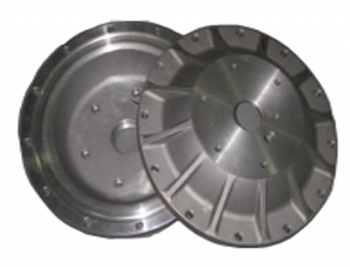 Casting metal cover for oil pump