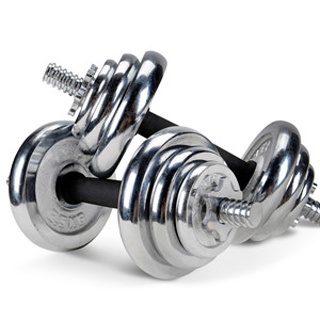 China wholesale electroplated dumbbell